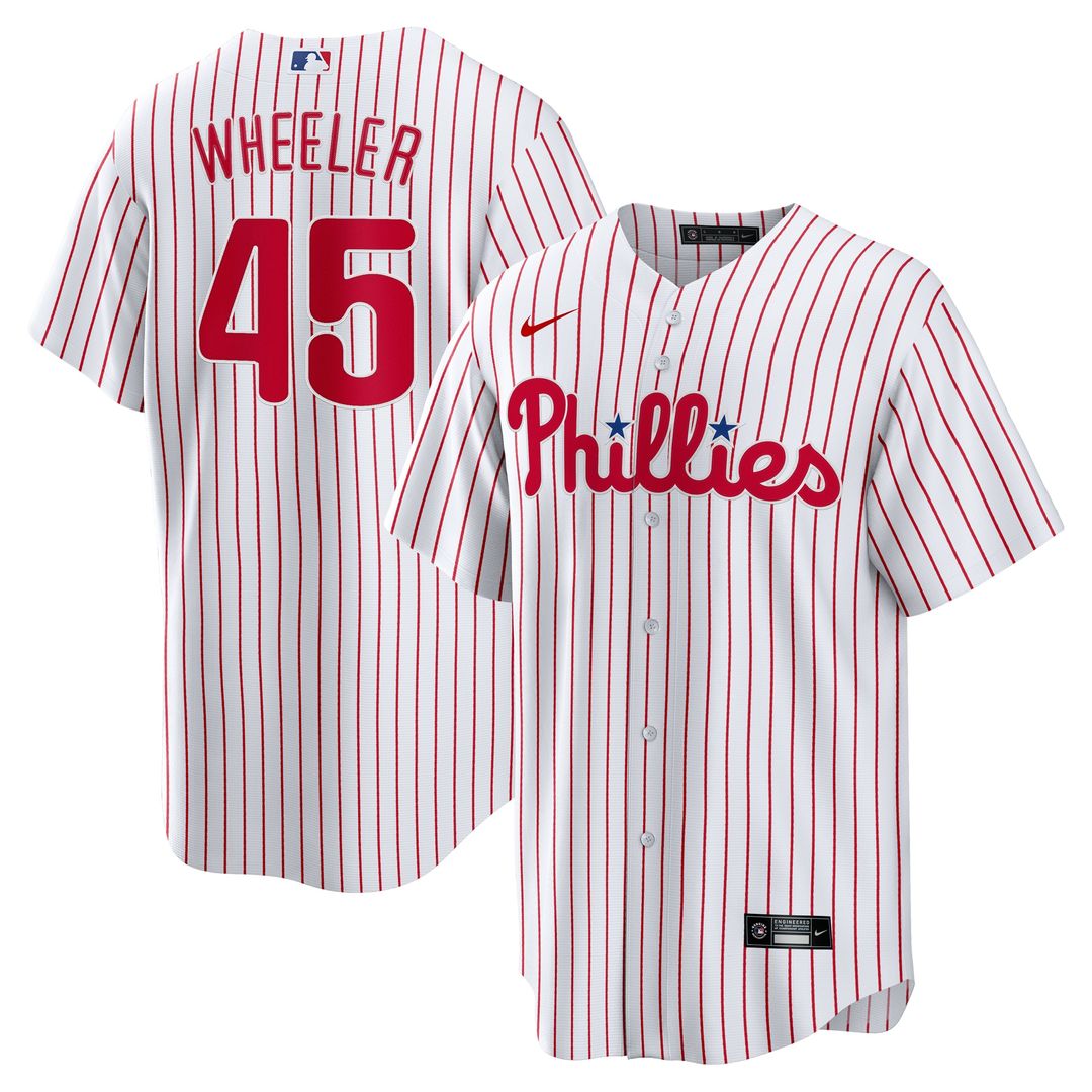 Philadelphia Phillies Zack Wheeler Nike Home Replica Jersey - White