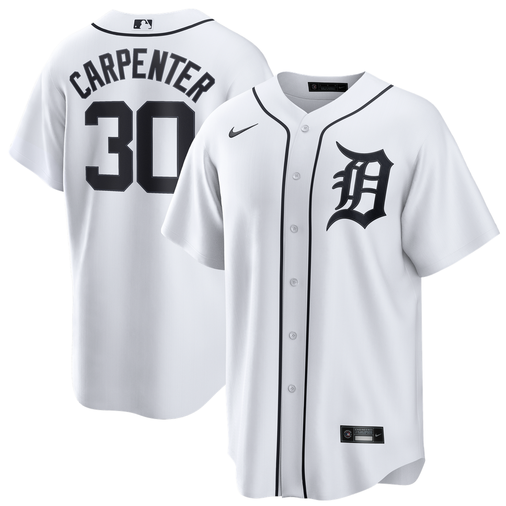 Detroit Tigers Kerry Carpenter Nike Home Replica Jersey - White