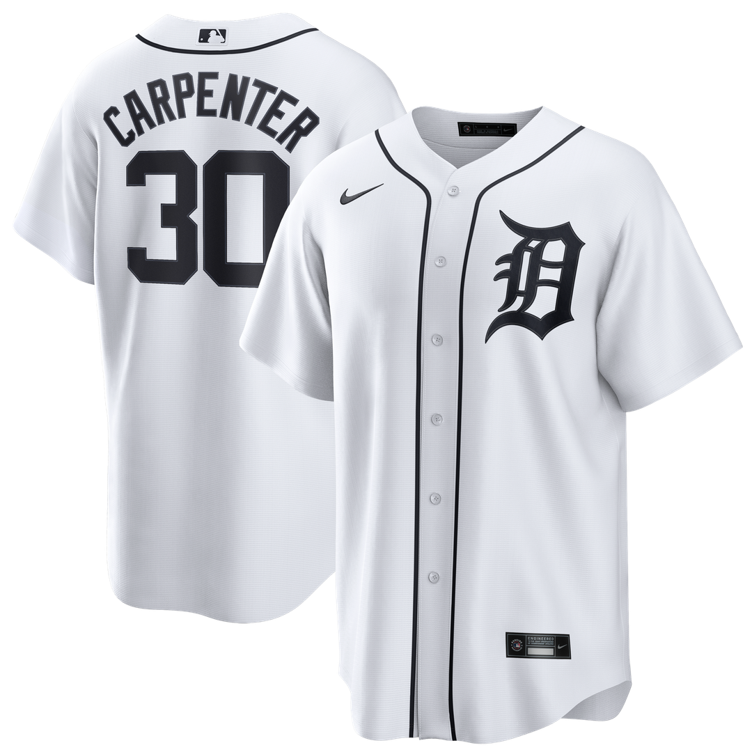 Detroit Tigers Kerry Carpenter Nike Home Replica Jersey - White