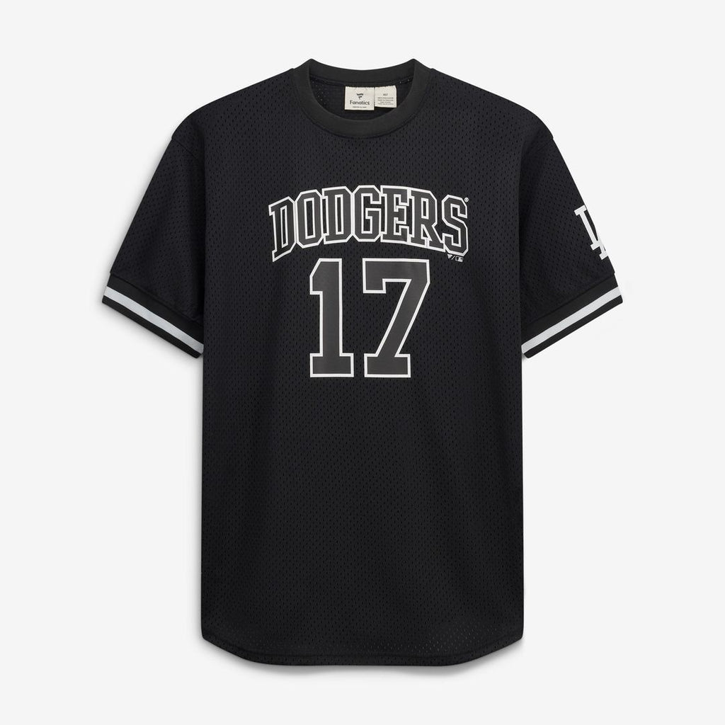 Los Angeles Dodgers Shohei Ohtani Fanatics Big & Tall Heavyweight Mesh Jersey - Black/White