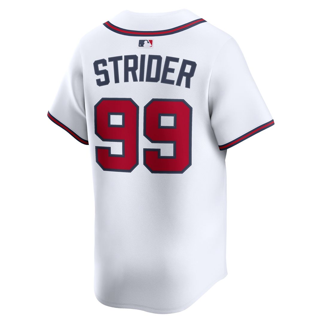 Atlanta Braves Spencer Strider Nike Home Limited Player Jersey - White