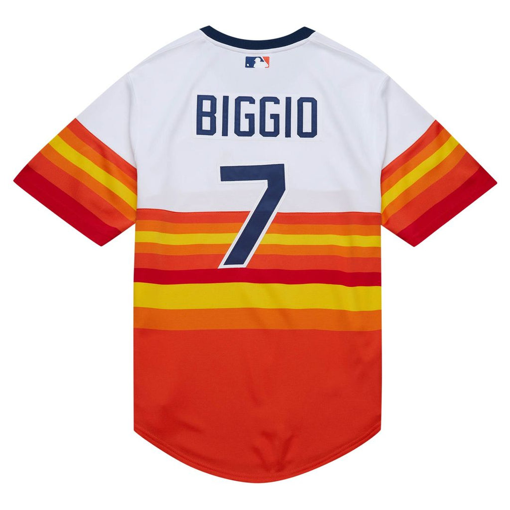 Houston Astros Craig Biggio Mitchell & Ness 2004 Cooperstown Authentic Throwback Jersey - White