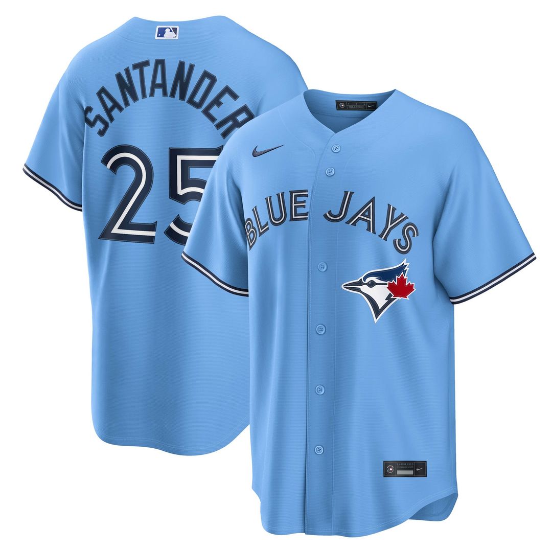 Toronto Blue Jays Anthony Santander Nike Alternate Replica Jersey - Light Blue