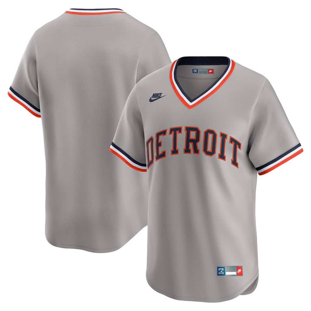Detroit Tigers Nike Cooperstown Limited Jersey - Gray