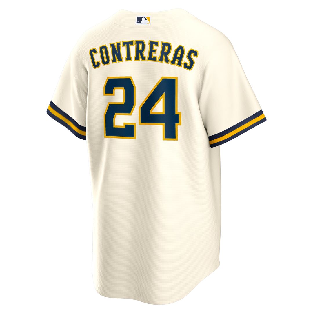 Milwaukee Brewers William Contreras Nike Home Replica Jersey - Cream
