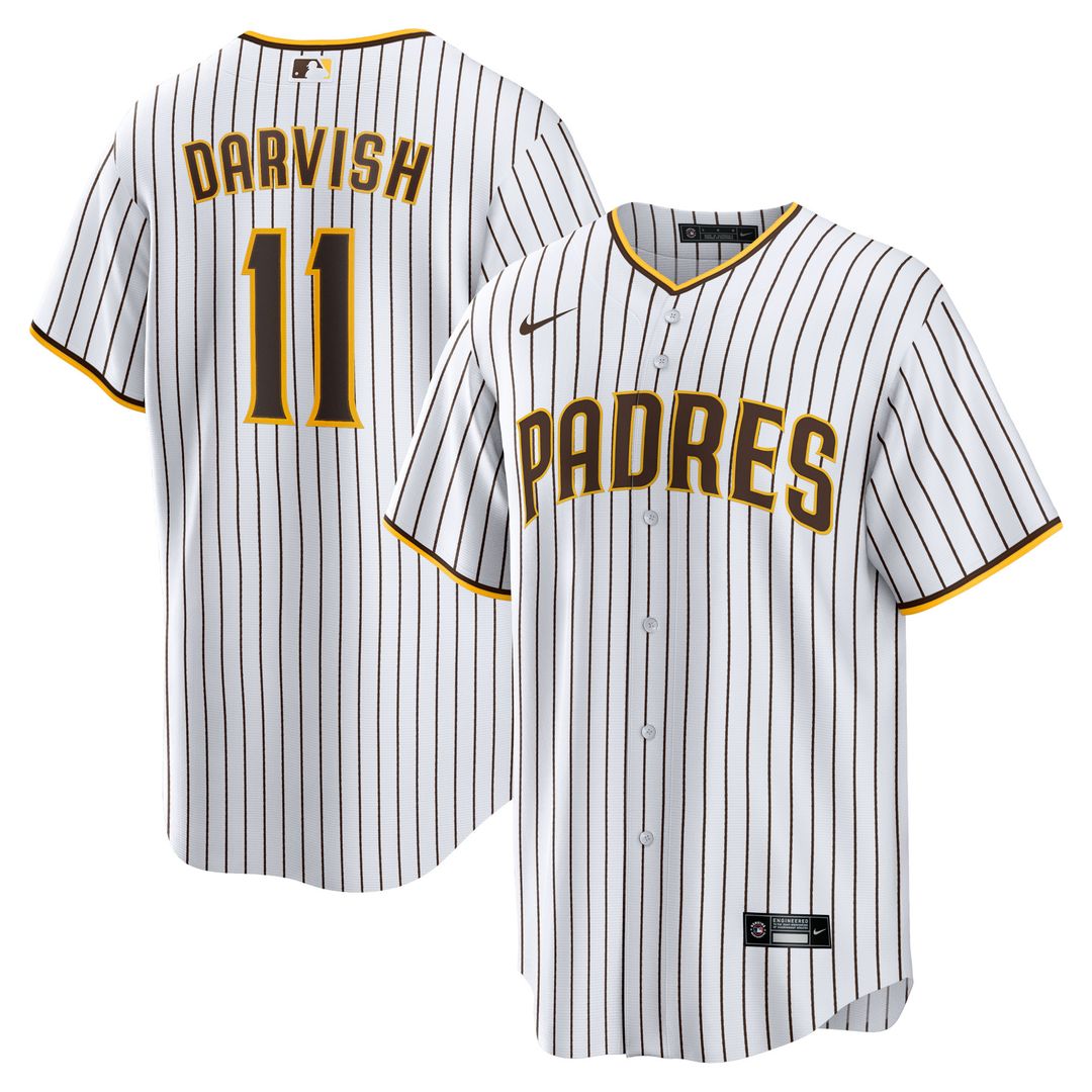 San Diego Padres Yu Darvish Nike Home Replica Player Jersey - White