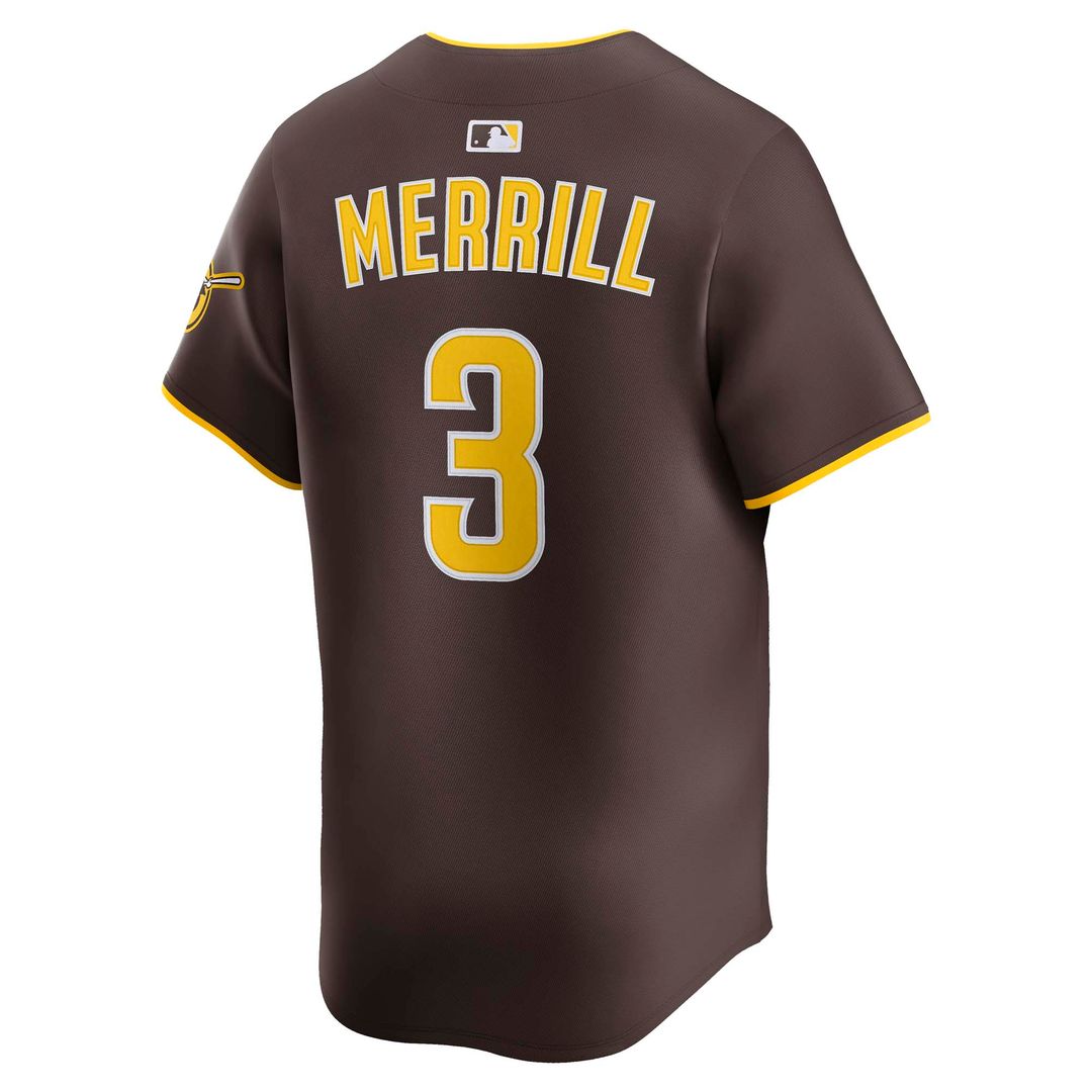 San Diego Padres Jackson Merrill Nike Home Limited Player Jersey - White