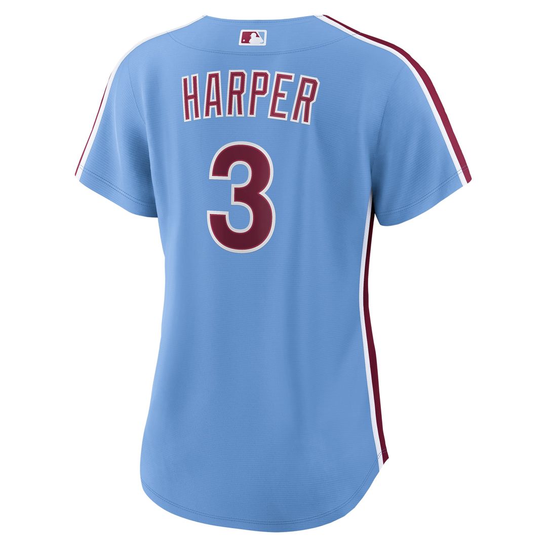 Philadelphia Phillies Bryce Harper Nike Women's Alternate Replica Jersey - Light Blue