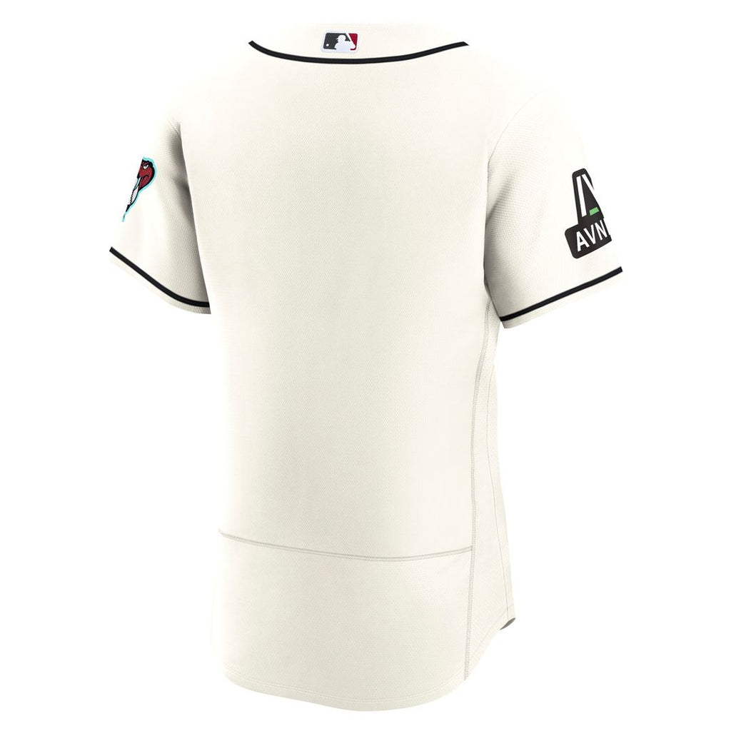 Arizona Diamondbacks Nike Home Sponsor Patch Authentic Jersey - Cream