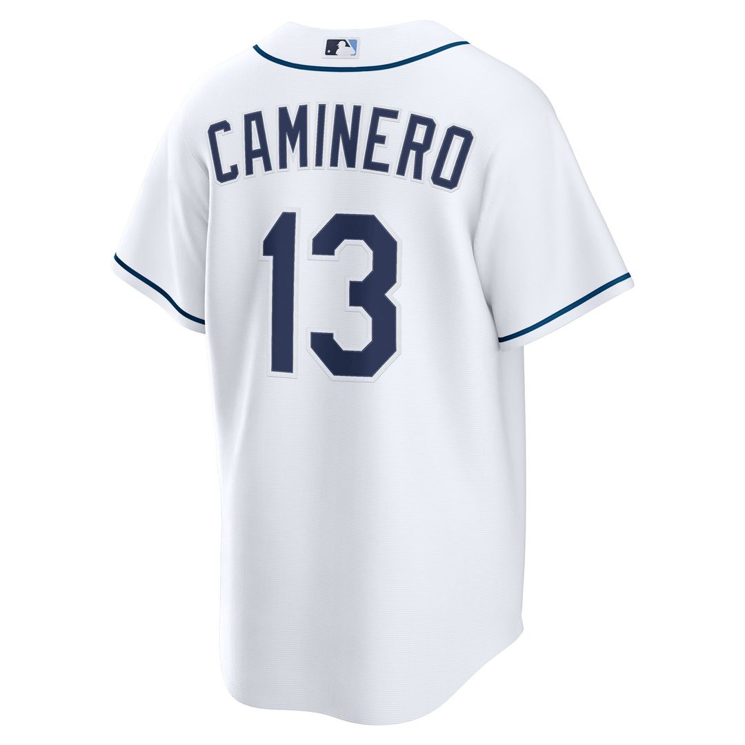 Tampa Bay Rays Junior Caminero Nike Home Replica Jersey - White
