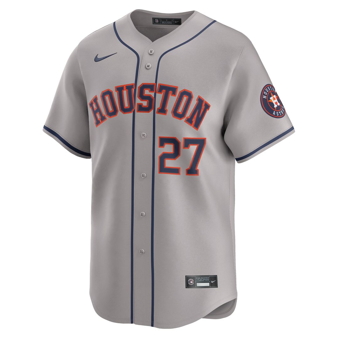 Houston Astros Jose Altuve Nike Road Limited Player Jersey - Gray