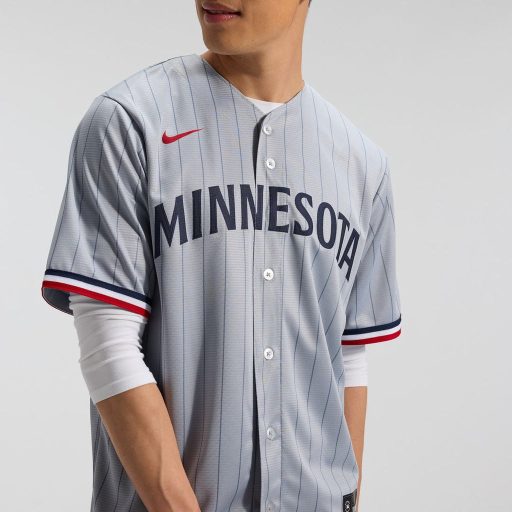 Minnesota Twins Nike Road Replica Team Jersey - Gray
