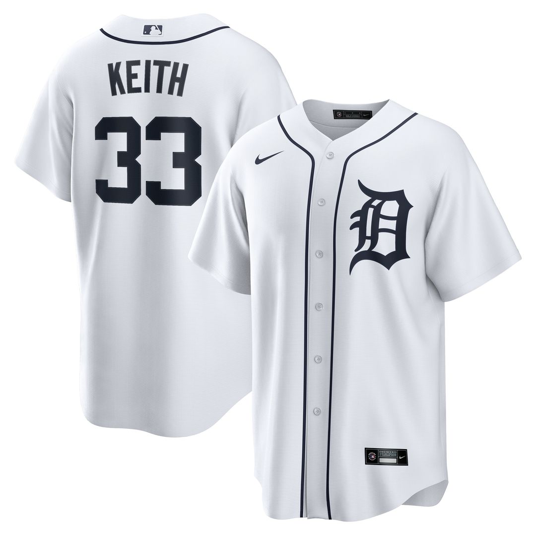 Detroit Tigers Colt Keith Nike Home Replica Jersey - White
