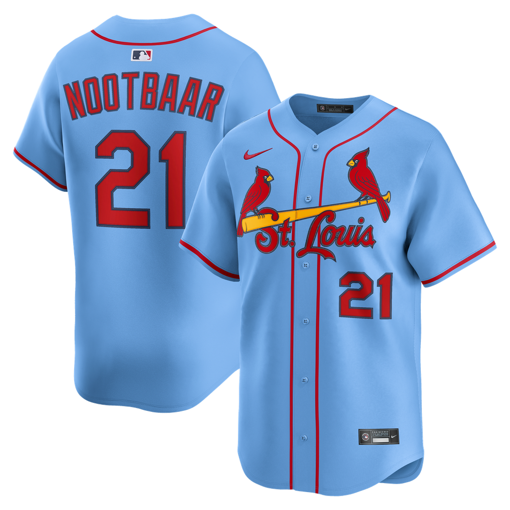 St. Louis Cardinals Lars Nootbaar Nike Alternate Limited Jersey - Light Blue
