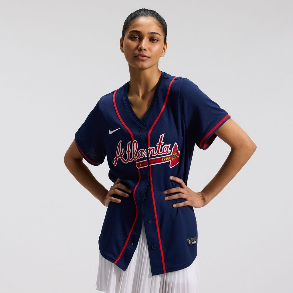 Atlanta Braves Ronald Acuña Jr. Nike Women's Alternate Limited Player Jersey – Navy