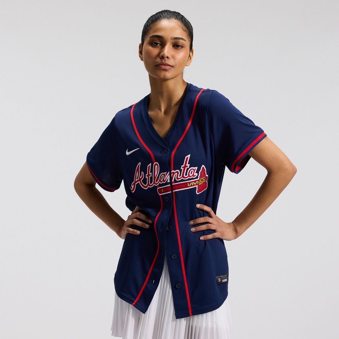 Atlanta Braves Ronald Acuña Jr. Nike Women's Alternate Limited Player Jersey – Navy