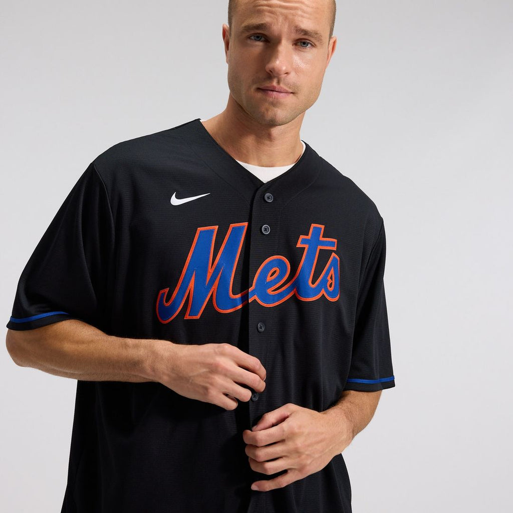 New York Mets Starling Marte Nike Alternate Replica Jersey - Black