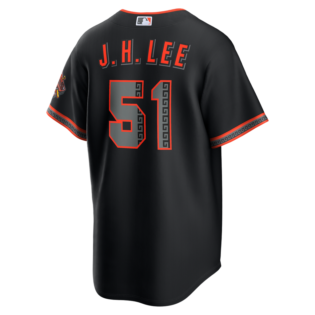 San Francisco Giants Jung Hoo Lee Nike Alternate Stadium Jersey - Black