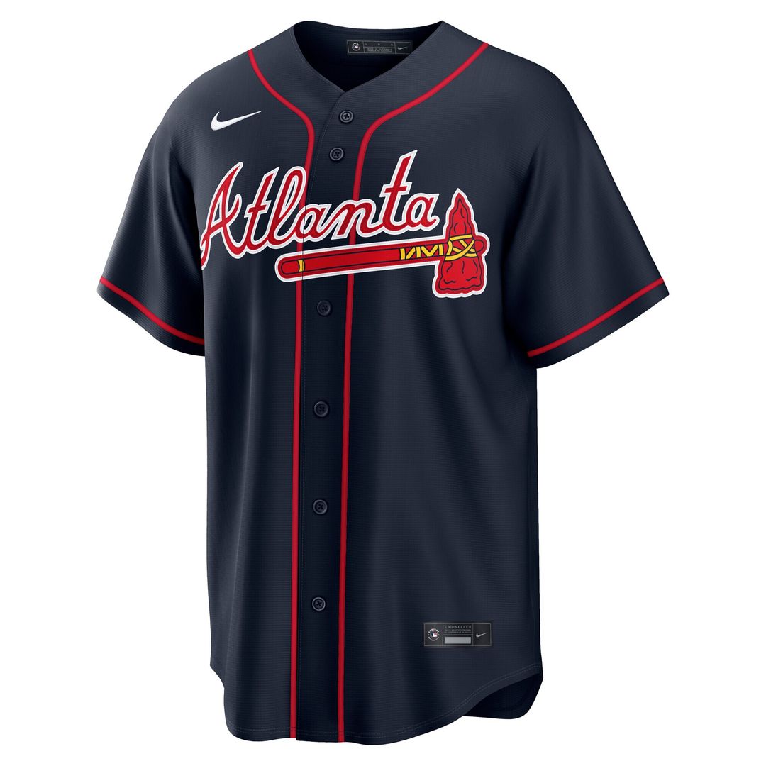 Atlanta Braves Austin Riley Nike Alternate Replica Jersey - Navy