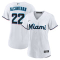 Miami Marlins Sandy Alcantara Nike Women's Home Replica Player Jersey - White