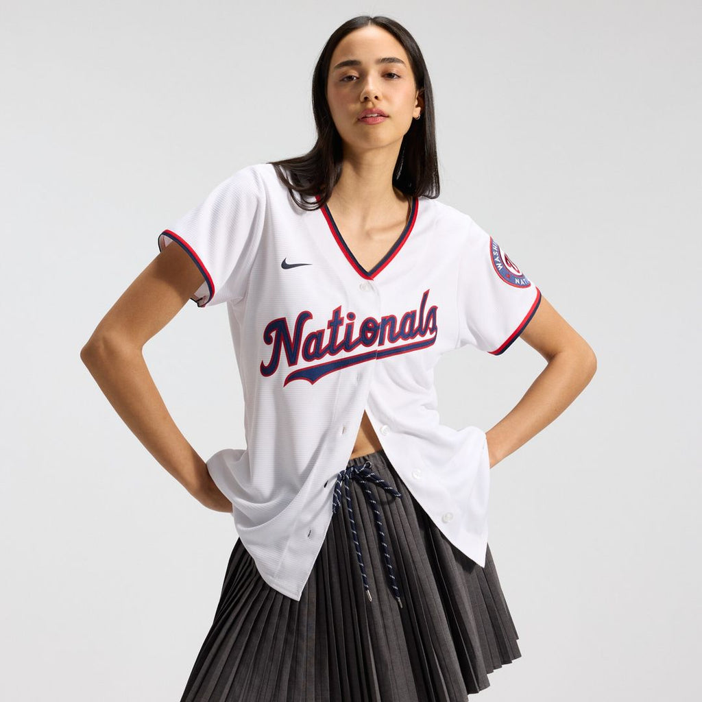 Washington Nationals CJ Abrams Nike Women's Home Replica Player Jersey - White