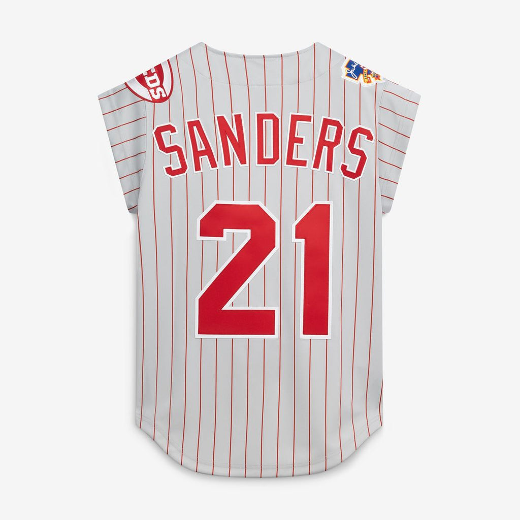 Cincinnati Reds Deion Sanders Mitchell & Ness 1997 Authentic Jersey - Gray