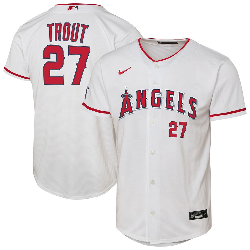 Los Angeles Angels Mike Trout Nike Youth Home Stadium Player Jersey - White