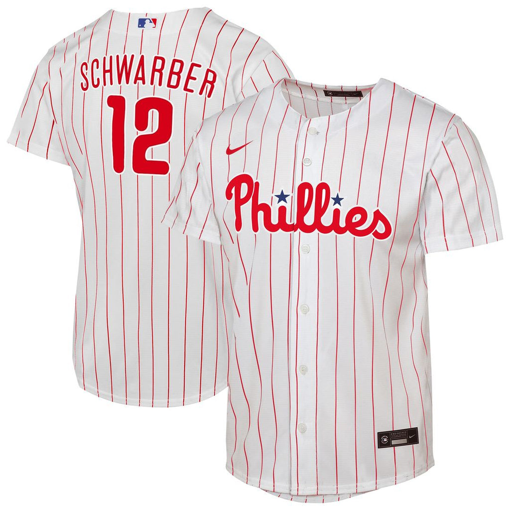 Philadelphia Phillies Kyle Schwarber Nike Youth Replica Jersey - White