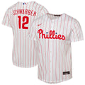 Philadelphia Phillies Kyle Schwarber Nike Youth Replica Jersey - White