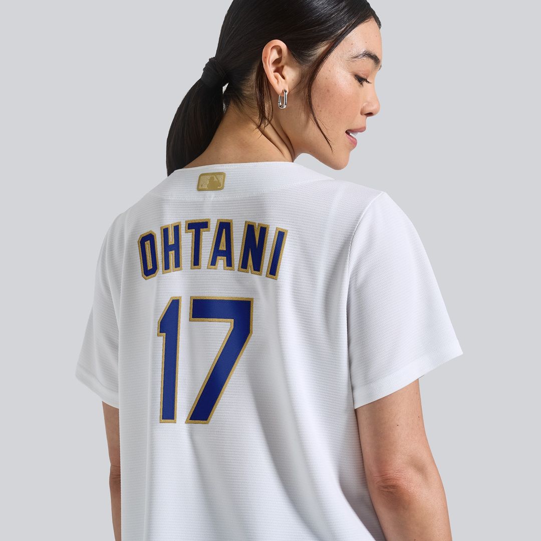 Los Angeles Dodgers Shohei Ohtani Nike Women's 2026 Gold Collection Stadium Jersey - White