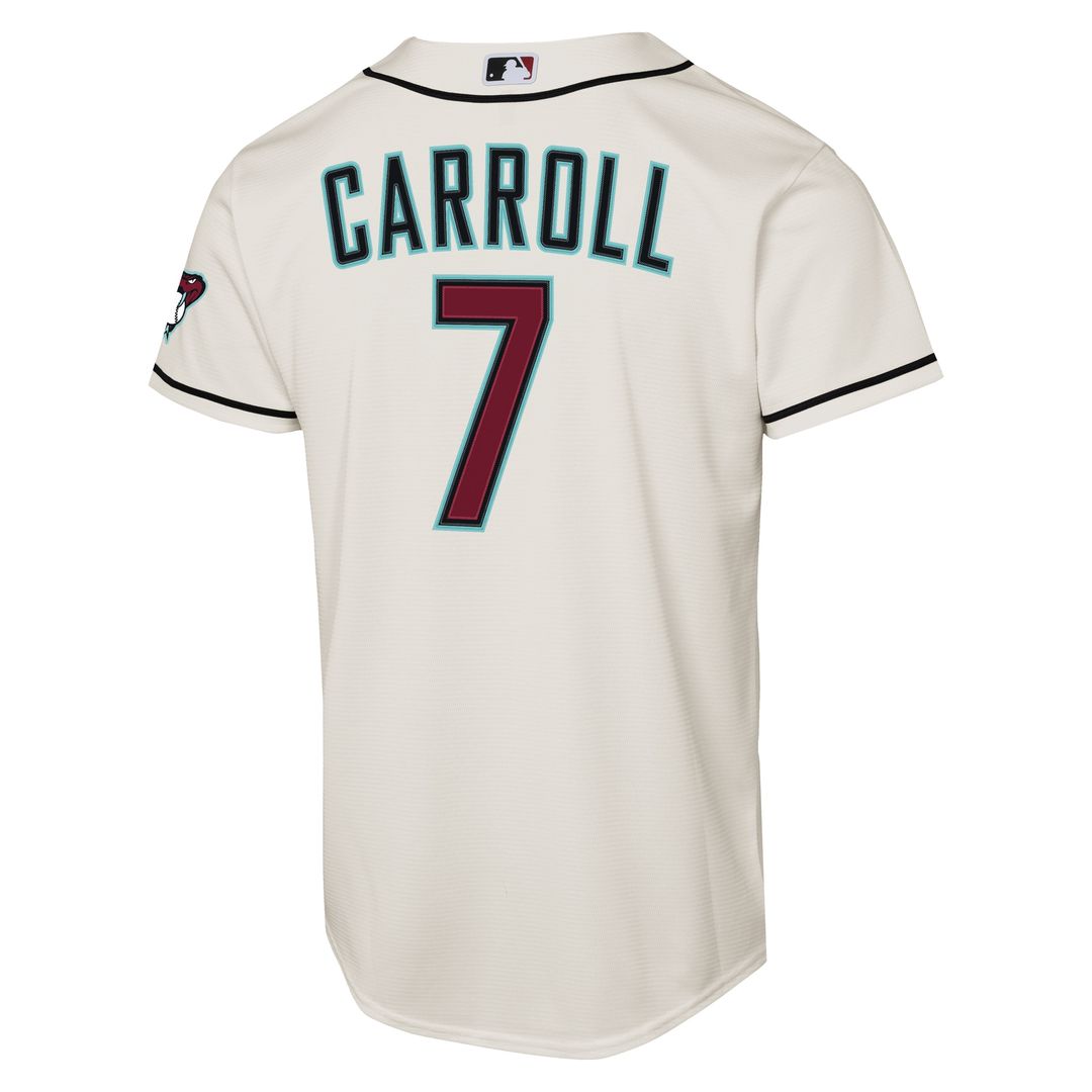 Arizona Diamondbacks Corbin Carroll Nike Youth Alternate Stadium Jersey - Black
