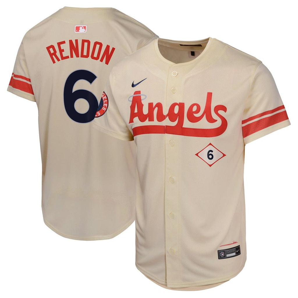 Los Angeles Angels Anthony Rendon Nike Youth City Connect Limited Player Jersey - Cream