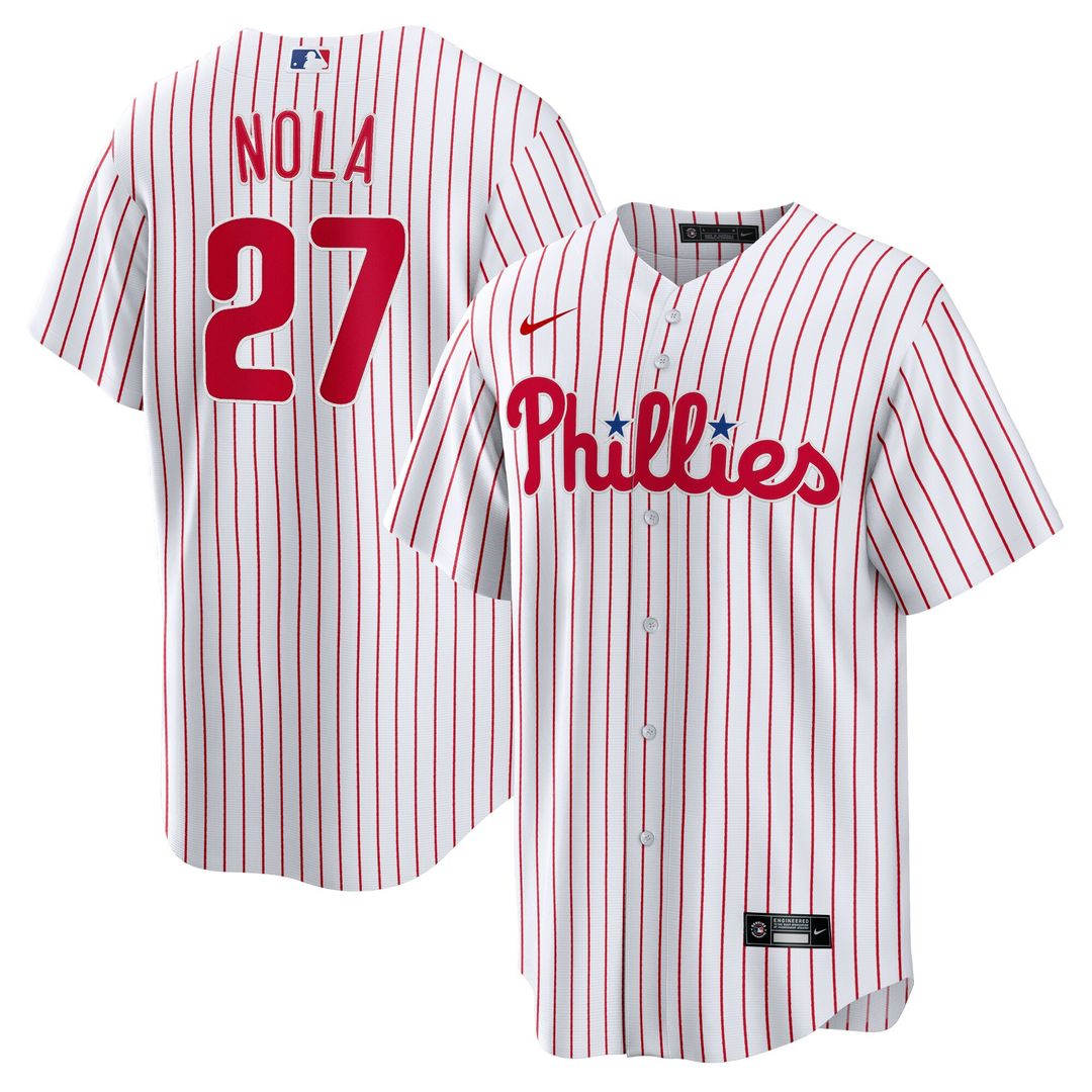 Philadelphia Phillies Aaron Nola Nike Home Replica Player Name Jersey - White