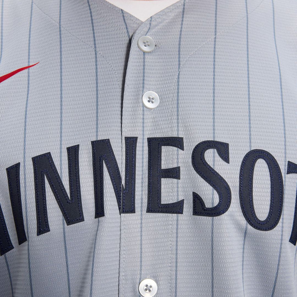 Minnesota Twins Nike Road Replica Team Jersey - Gray