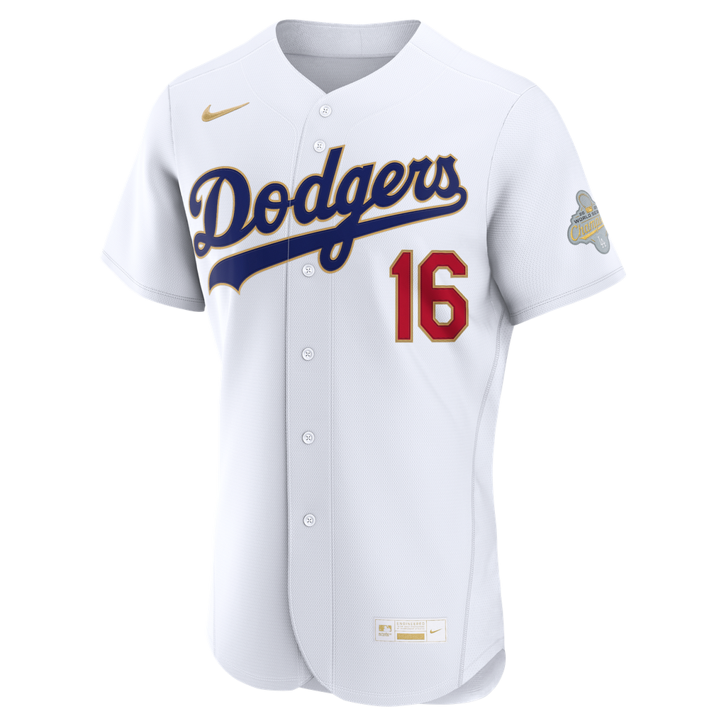 Los Angeles Dodgers Will Smith Nike 2026 Gold Collection Authentic Jersey - White