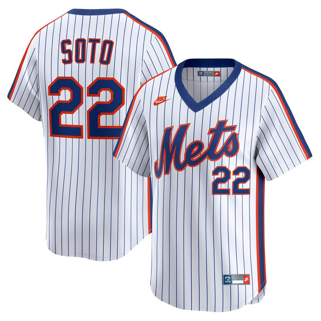 New York Mets Juan Soto Nike Cooperstown Limited 40th Anniversary Jersey - White