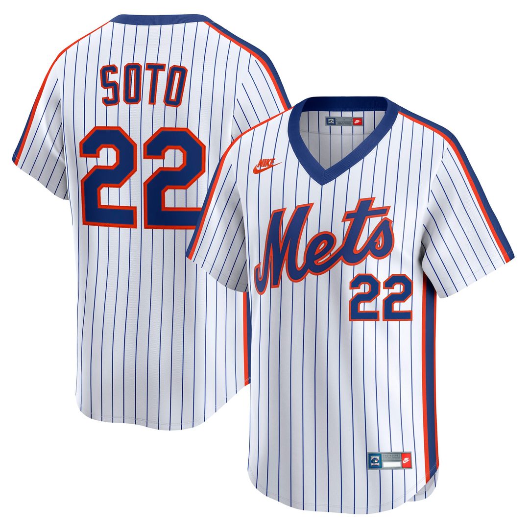 New York Mets Juan Soto Nike Cooperstown Limited 40th Anniversary Jersey - White