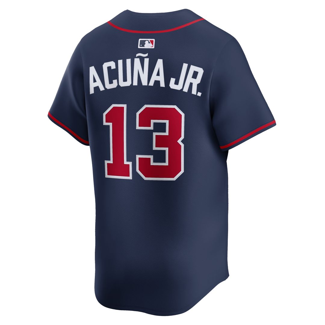 Atlanta Braves Ronald Acuña Jr. Nike Alternate Limited Jersey - Navy