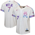 Kansas City Royals Bobby Witt Jr. Nike Youth 2026 City Connect Stadium Jersey - White