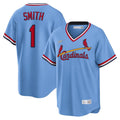 St. Louis Cardinals Ozzie Smith Nike Road Cooperstown Player Jersey - Light Blue