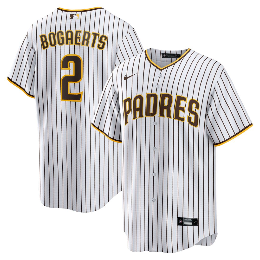 San Diego Padres Xander Bogaerts Nike Home Official Replica Player Jersey - White/Brown