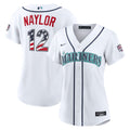Seattle Mariners Josh Naylor Nike Women's USA 250 Fourth of July Home Stadium Jersey - White