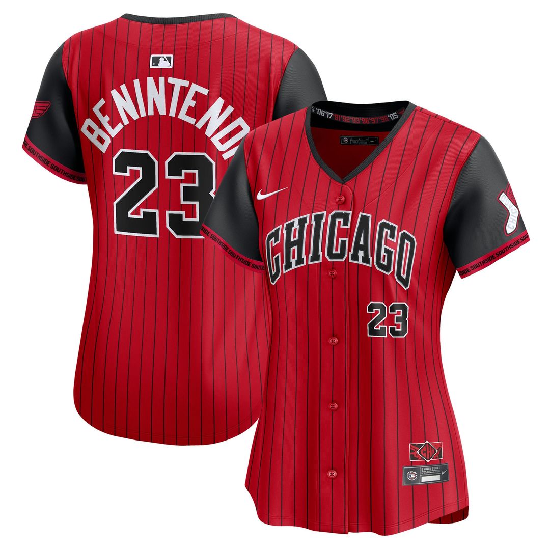 Chicago White Sox Andrew Benintendi Nike Women's City Connect Limited Jersey - Black
