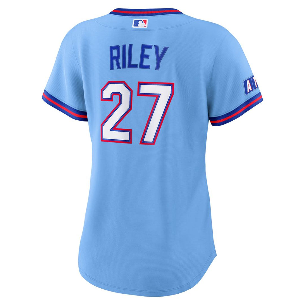 Atlanta Braves Austin Riley Nike Women's 2026 City Connect Stadium Jersey - Powder Blue