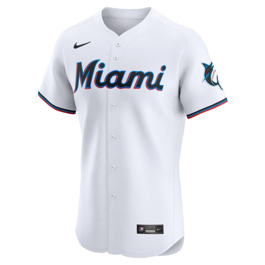 Miami Marlins Eury Perez Nike Home Elite Player Jersey - White