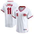 Cincinnati Reds Barry Larkin Nike Throwback Cooperstown Limited Jersey - White