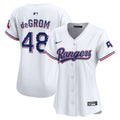 Texas Rangers Jacob deGrom Nike Women's Home Limited Player Jersey - White