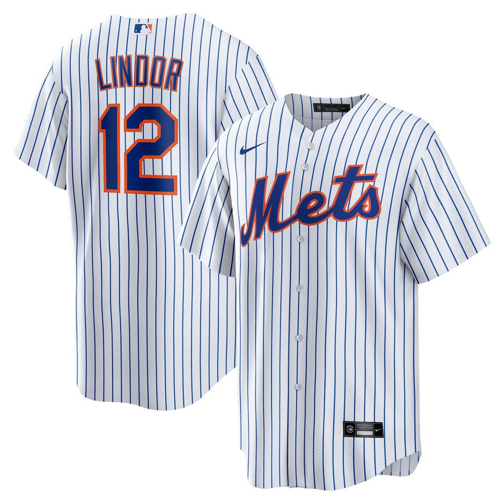 New York Mets Francisco Lindor Nike Home Replica Player Jersey - White
