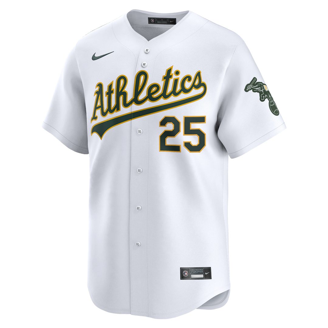 Athletics Brent Rooker Nike Home Limited Player Jersey - White
