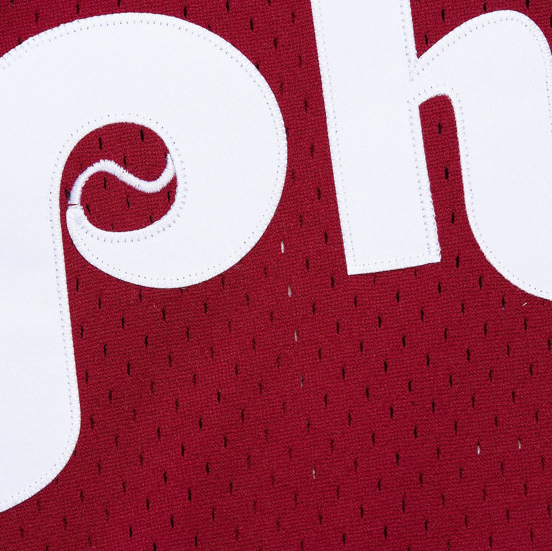 Philadelphia Phillies John Kruk Mitchell & Ness Big & Tall Cooperstown Mesh Batting Practice Jersey - Burgundy